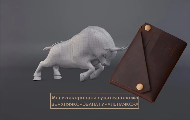 COWATHER Новое прибытие Кредитная Карта держатель Crazy horse кожаный бумажник мужчины корова натуральная кожа хорошие карты держатели 126