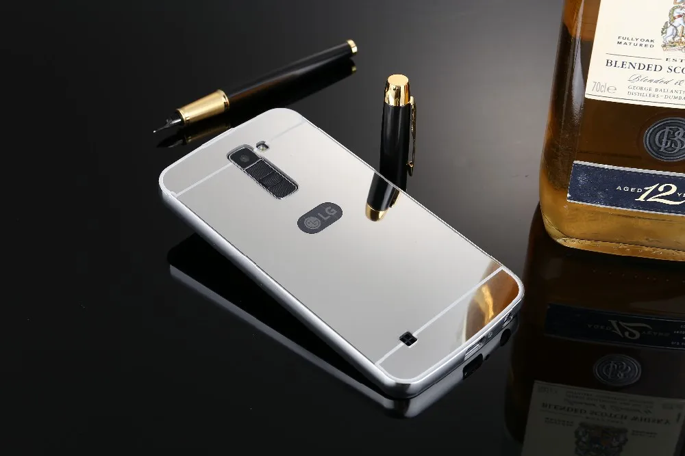 Модные Роскошные Зеркало из розового золота чехол для LG K10-бампер для мобильного телефона чехол для LG K10 LTE K420N K430 K430ds F670