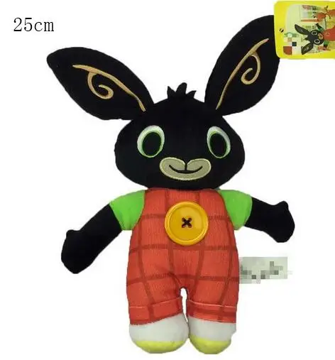 Мягкие Дети Bing кролик плюшевые игрушки Bing Flop Sula Pando Hoppity Voosh Konijn Мягкие плюшевые Bing куклы подарки на день рождения игрушки - Цвет: 25cm A