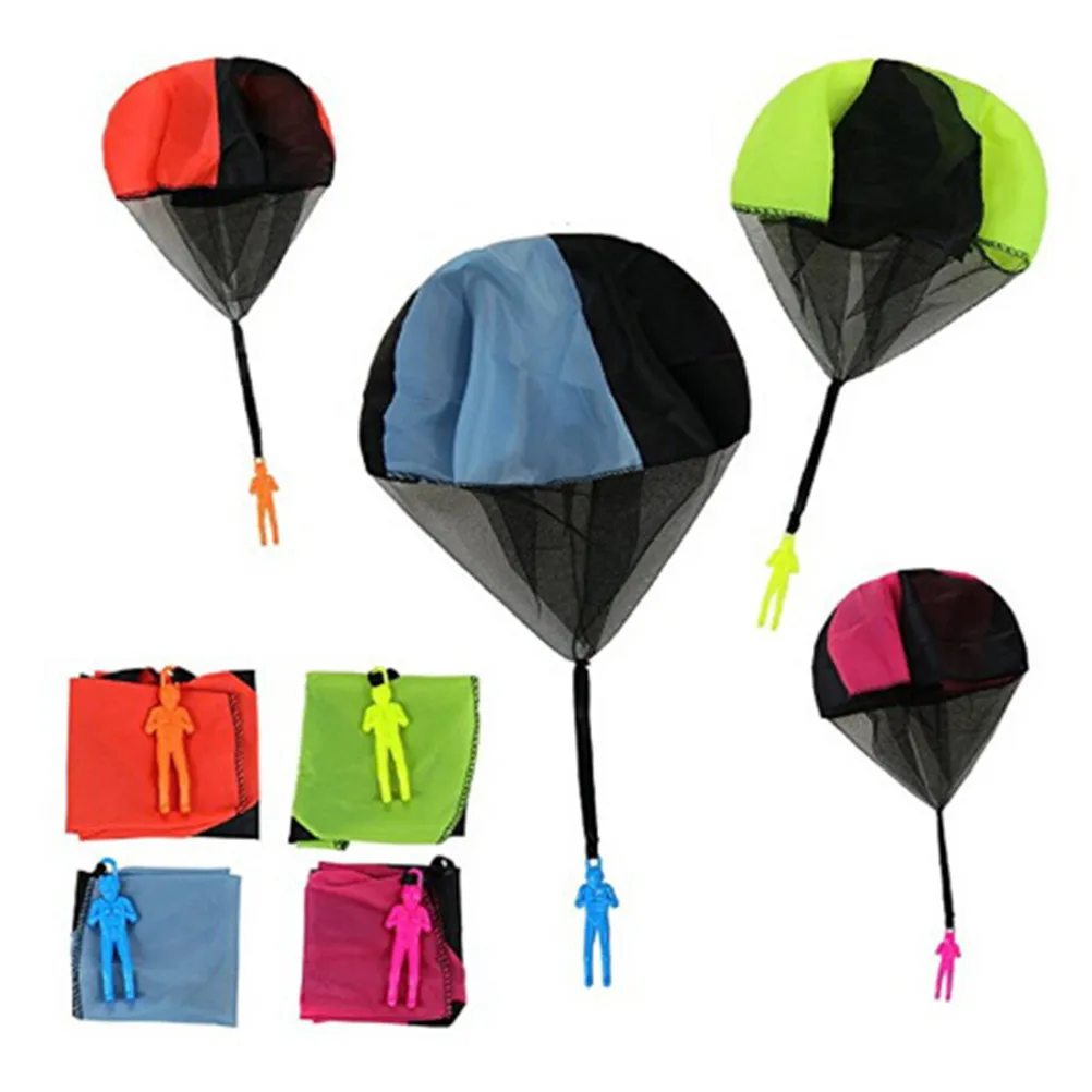 4 colores de deportes al aire libre divertido paraca&iacute;das soldado juguete Mini paraca&iacute;das juguetes ni&ntilde;os inteligencia desarrollo juguetes educativos regalo-0