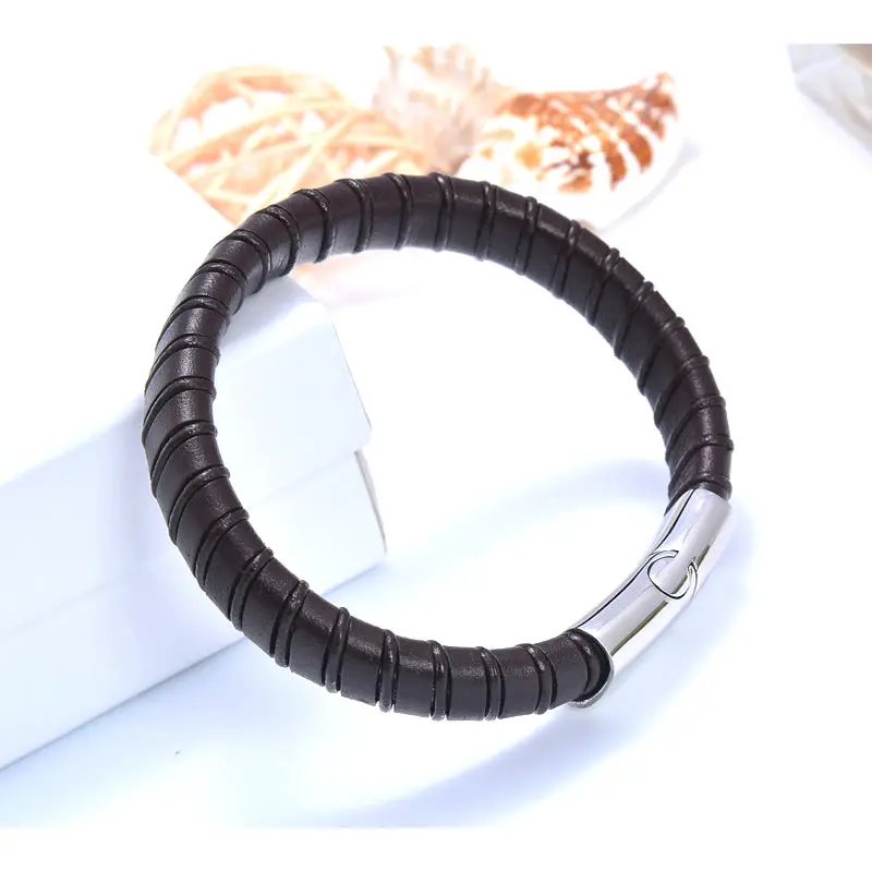 Браслеты из воловьей кожи для мужчин и женщин ювелирные украшения на запястье с