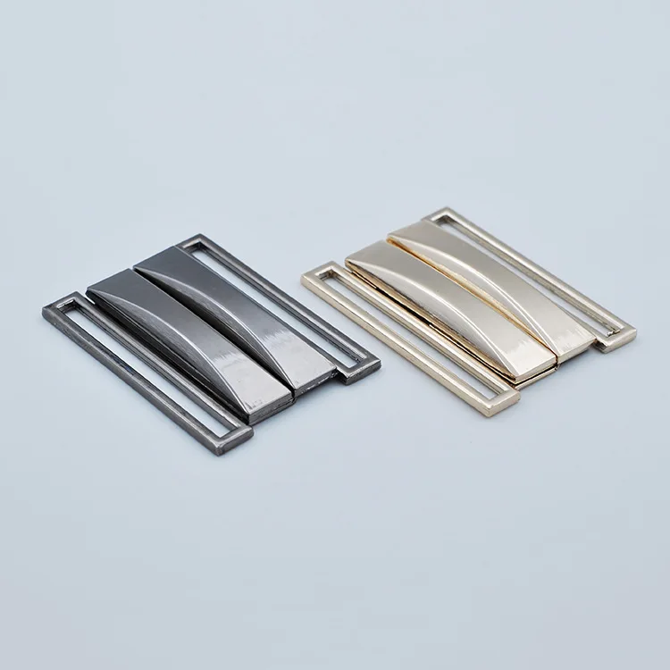 2 пар/лот прямоугольный ремень пряжки металлическая застежка пряжка пуховик для