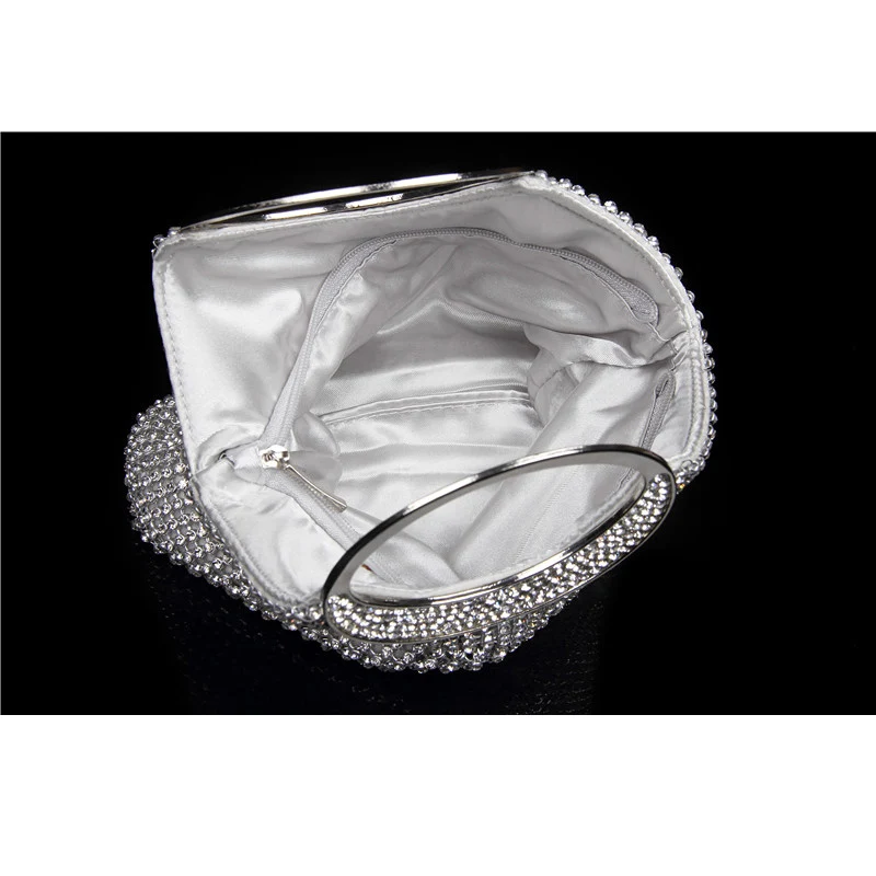 Серебряная Рука Сумки женщины известные бренды для Свадебная вечеринка Вечерние