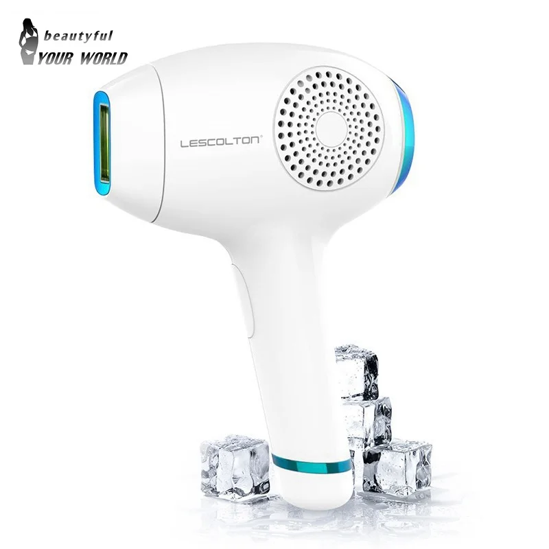 Белый Lescolton ice cool IPL лазерная Машинка для удаления волос лазерный эпилятор удаление волос перманентное бикини электрический эпилятор лазер - Цвет: Белый