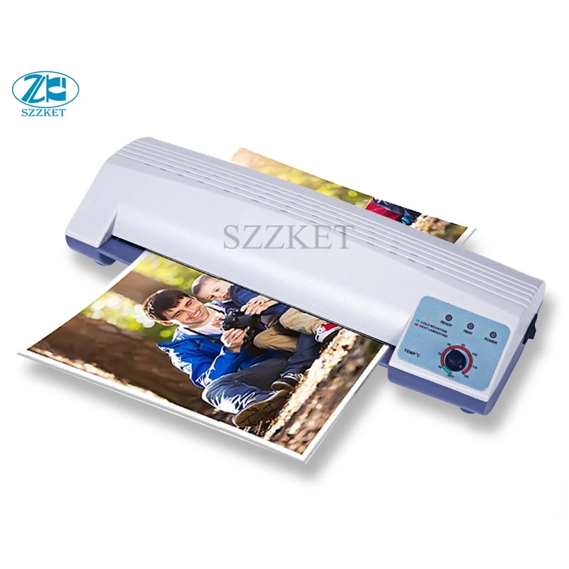 A4 laminating machine Adjustable temperature laminator file photo home A4 film machine English Cold thermoplastic MQ230 MQ-230