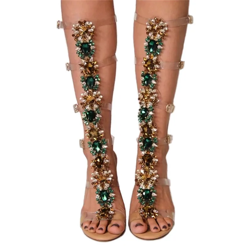 Женские сандалии с ремешками KARINLUNA Повседневные Вечерние Сандалии высотой до