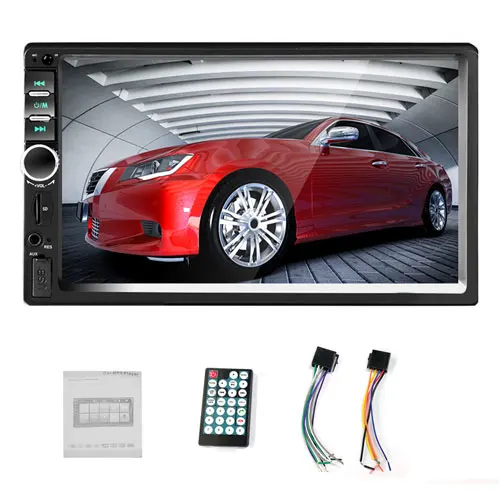 Car Radio Only Podofo 2 din автомобильный радиоприемник ", ВЫСОКАЯ ЧЁТКОСТЬ, авто плеер MP5 Сенсорный экран цифровой Дисплей Bluetooth/USB/SD/мультимедиа 2Din заднего вида Камера - Цвет: Car Radio Only