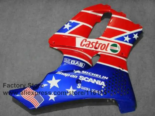 Фабричный обтекатель комплект для HONDA 1996 1997 CBR900RR CBR 893RR 96 97 fireblade синего цвета со