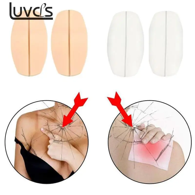 1 пара силиконовых нескользящих наплечных подушек для бюстгальтера мягкие