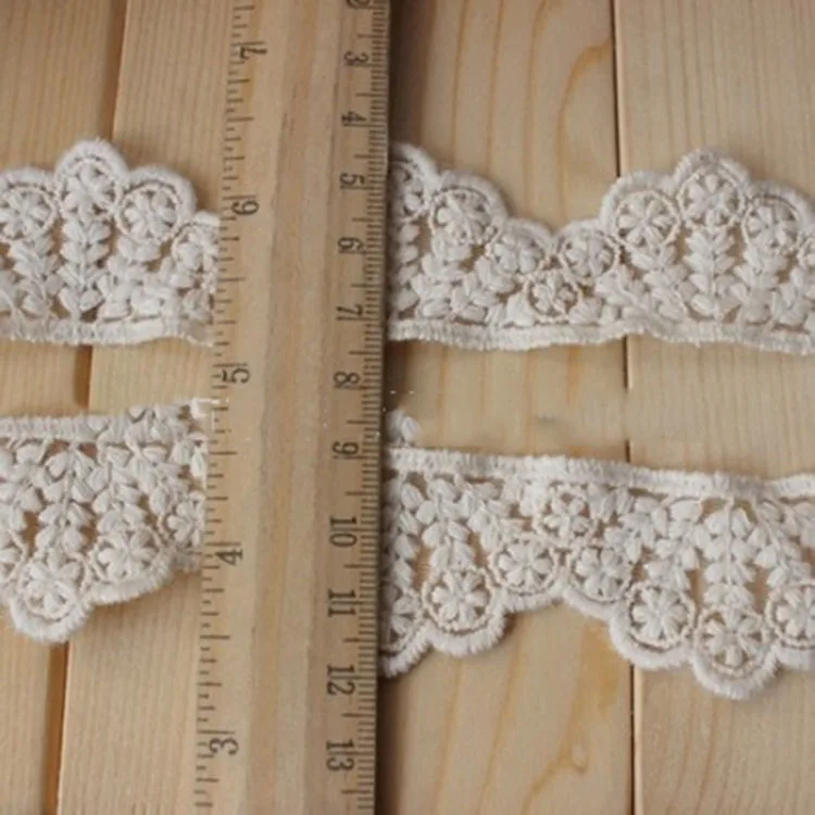 Meetee 5yards/lot 3.3CM Lace Frabric Trimming Accessories Cotton Exquisite Trim Clothing Decorarion ZK5061 | Дом и сад