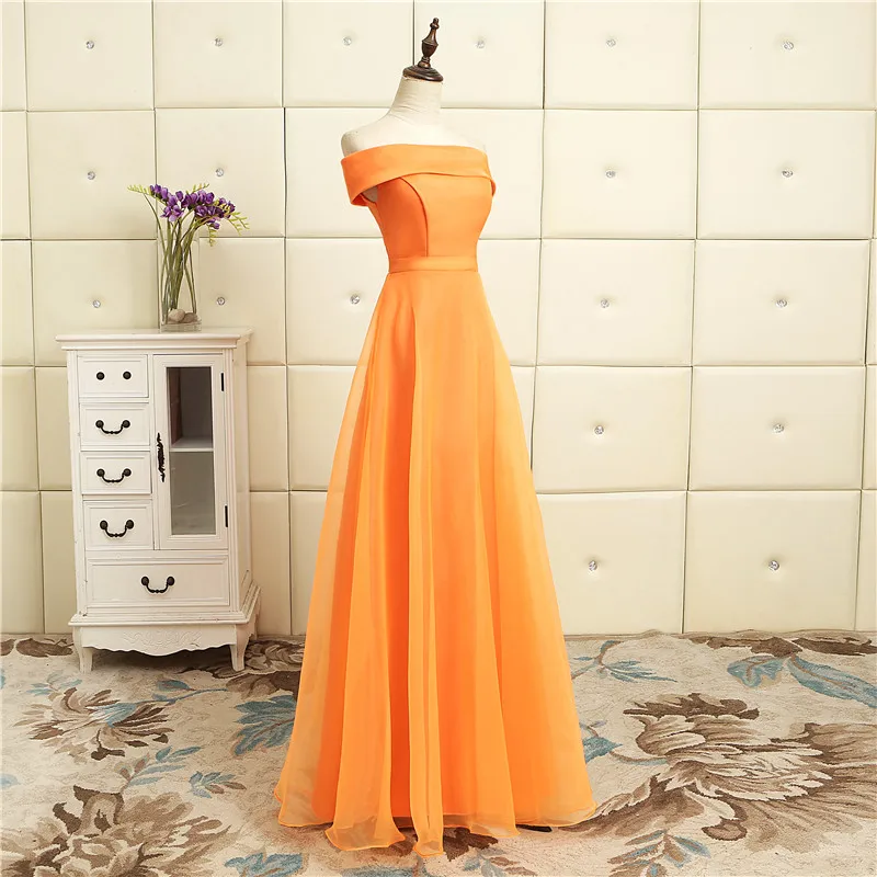 Vestidos de dama de honor largo новые атласные тюлевые Платья для подружек невесты в 5 стилях оранжевые дешевые платья до 50 pretty abito damigella