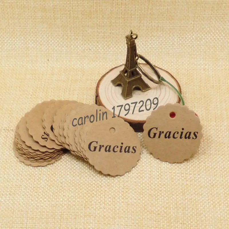 100 шт. ярлыки из крафт-бумаги Thank You | Дом и сад