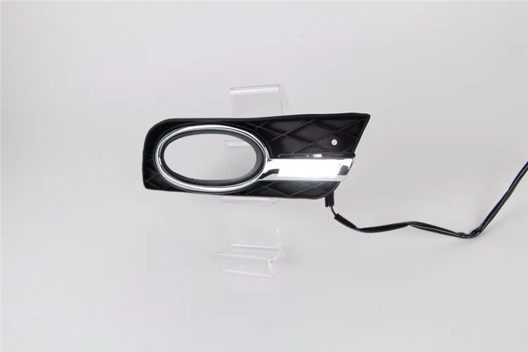 Автомобиль Габаритные огни Наборы для Honda Civic СИД DRL 2011- Civic 9th 9th светодиодный фонарь крышка Рамки с белый свет