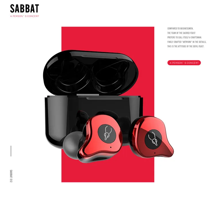 Sabbat E12 Pro TWS, беспроводные наушники Bluetooth, HIFI монитор, наушники с шумом, наушники-вкладыши, Спортивная гарнитура, Беспроводная зарядка, PK X12 Pro
