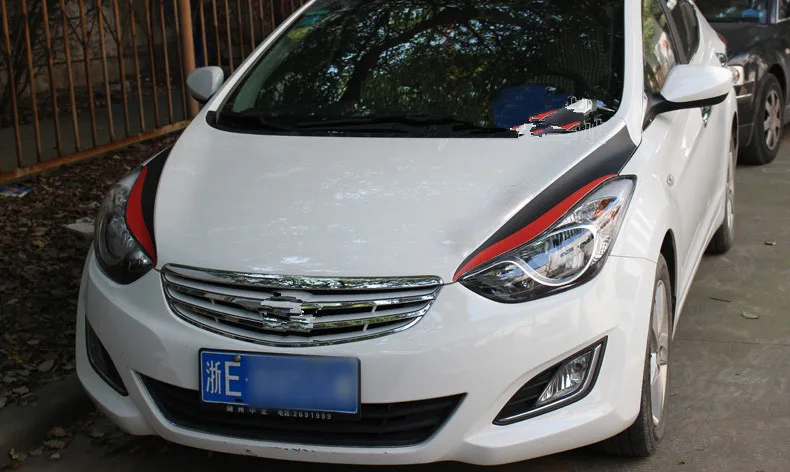 Крючок из углеродного волокна светильник для бровей стикер для hyundai Avante 2012 2013 BA042