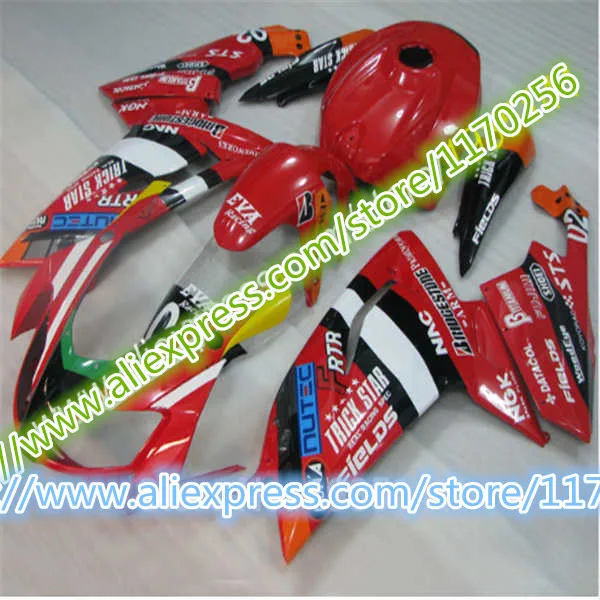 Горячая Распродажа комплект для тела Aprilia RS125 2006 2007 2008 2009 2010 2011 RS 125 06-11 Красный