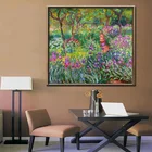 Абстрактная Картина на холсте Клод Моне Ирис сад в гиверни картина маслом постер Настенная картина для гостиной домашний декор