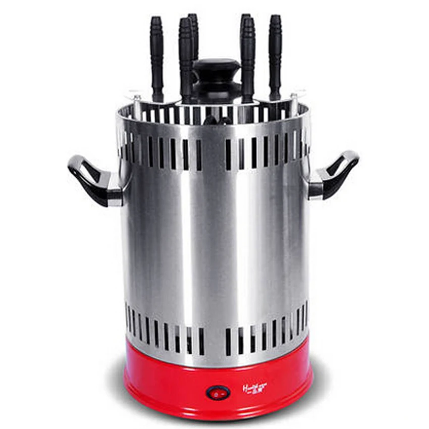 Электрический домашний вращающийся гриль для барбекю из нержавеющей стали 220 1