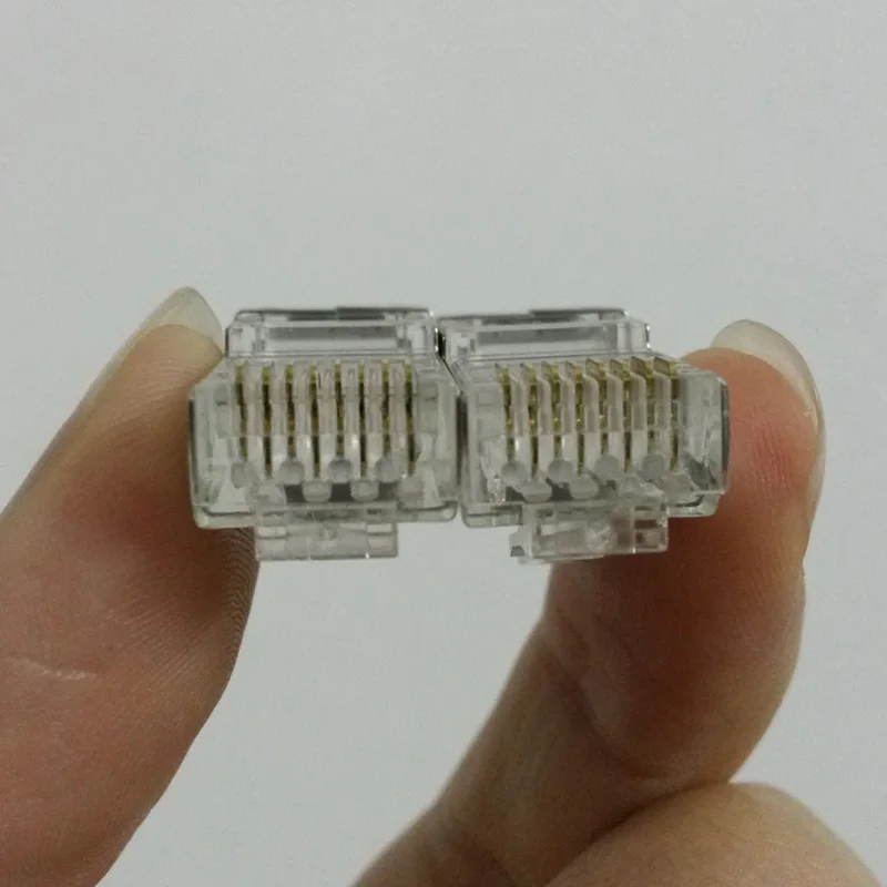 50 шт. RJ45 Cat6 Cat6a Экранирование сетей разъемов штепсельные клеммы для модема