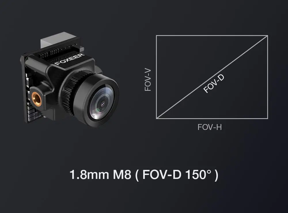 Foxeer Predator Micro V2 1 8 мм 1000TVL PAL/NTSC Супер WDR FPV камера w/OSD для радиоуправляемого дрона |
