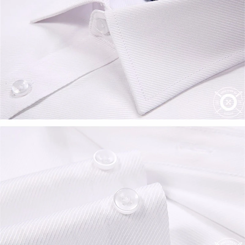

Plus Size 4XL 2020 Pure Color Men's Dress Shirts Male Long Sleeve Slim Fit Shirt Fashion Business Normal Clothing For Man YN264