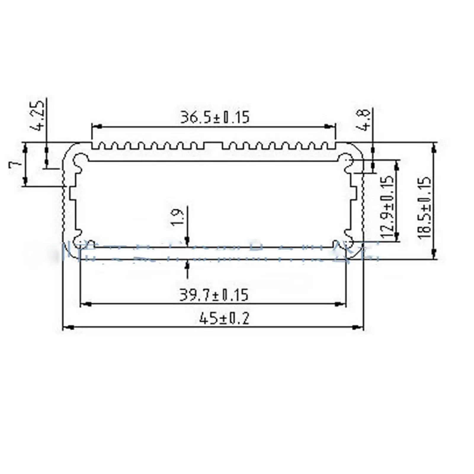 Алюминиевый корпус 45x45x18 5 мм печатной платы охлаждающая коробка чехол одного