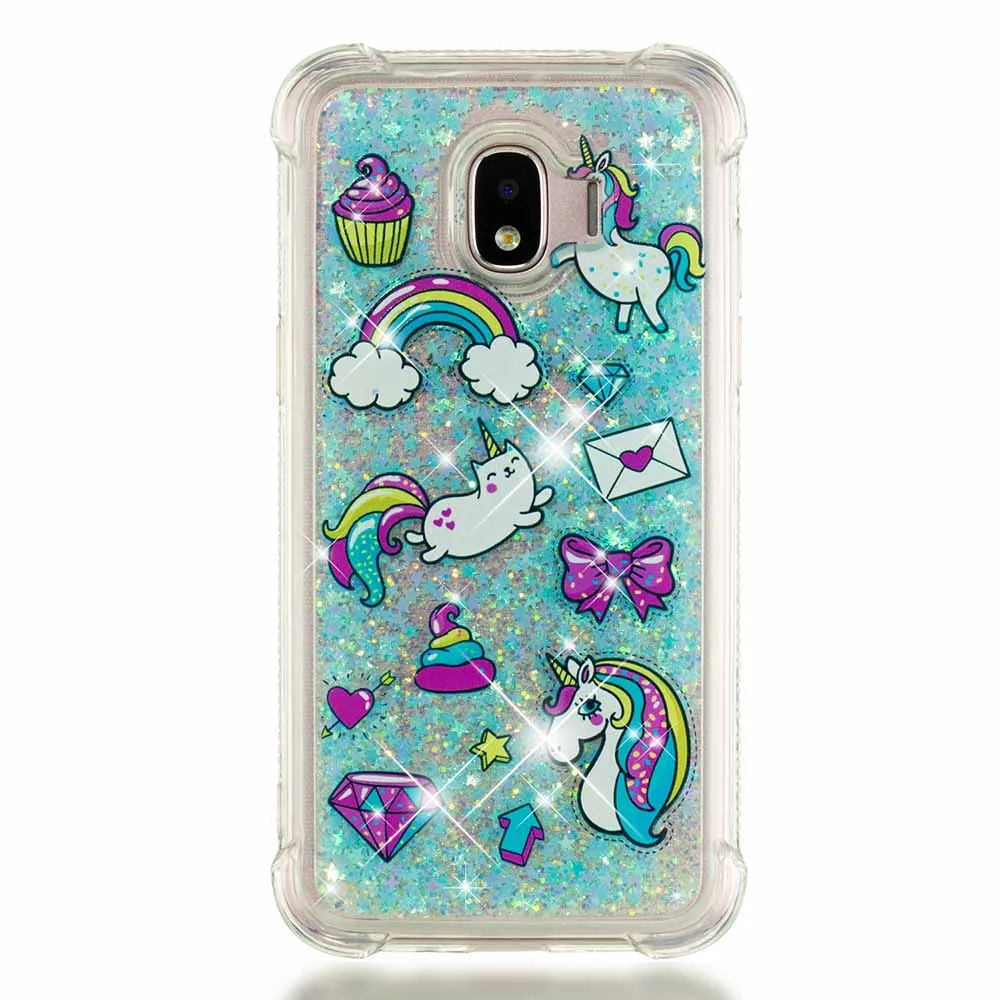 Блеск динамическая жидкость бампер чехол для samsung Galaxy A310 A510 A320 A520 A720 J120 J510 J710 J330 J530 J730 зыбучие пески чехол B31 - Цвет: Courier Horse