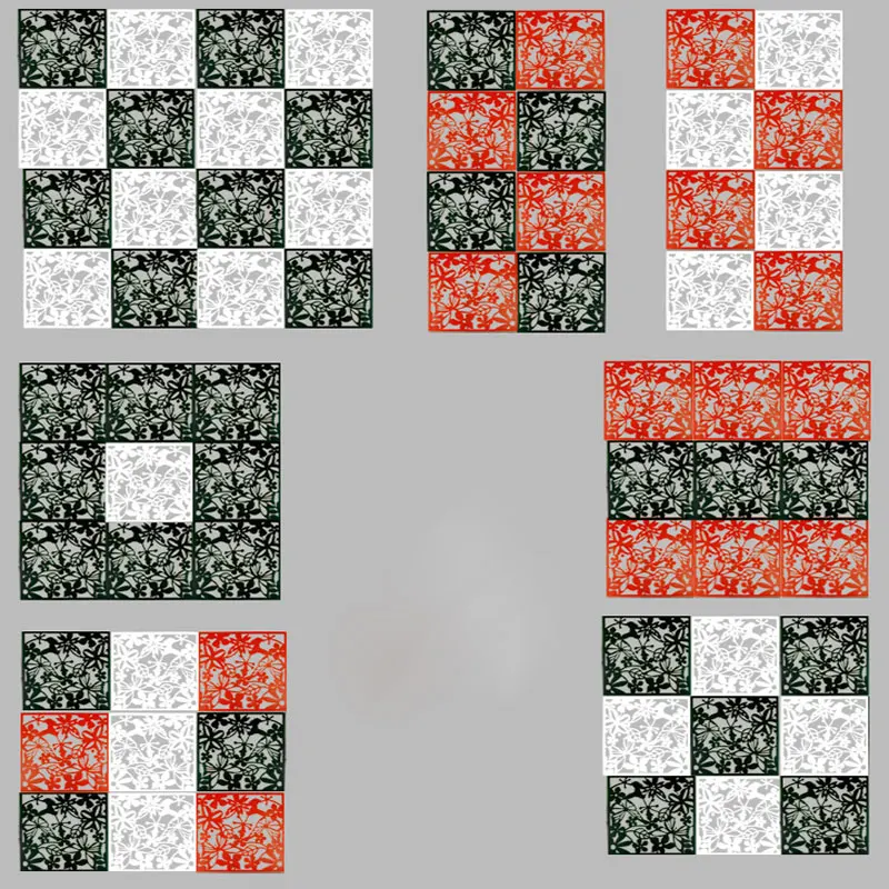 Декоративная занавеска на экран ажурная перегородка с цветами для комнаты 3