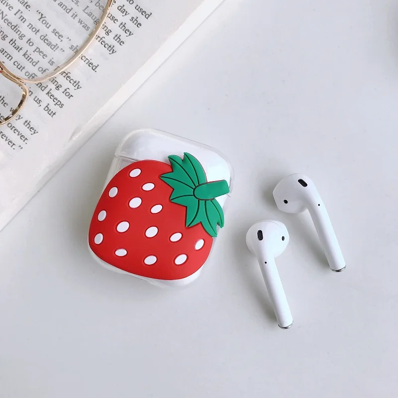G Мультфильм милый 3D Микки Минни большие глаза Airpods Крышка для Apple беспроводной Bluetooth гарнитура Ipod анти-осень мягкая коробка оболочки - Цвет: G