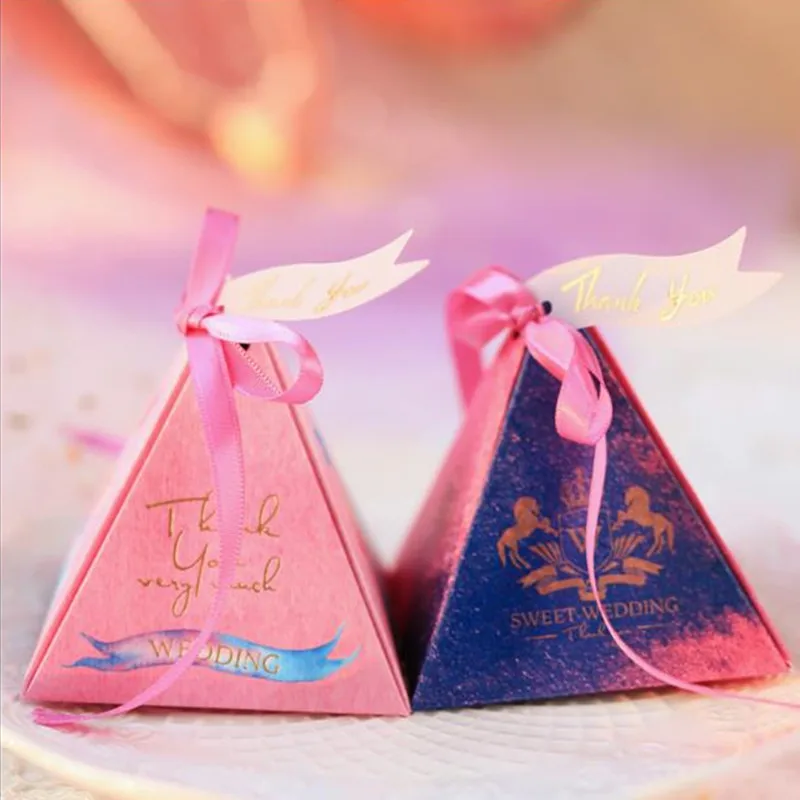 Marble European Candy Box Thank You Label Ribbon Wedding Supplies Birthday Party Creative Gift Packaging 30pcs | Дом и сад