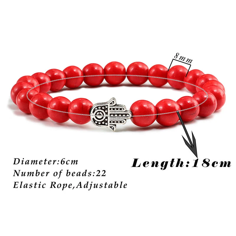 Hot Men Natural Stone Volcanic Lava Bracelet Charm Hand Matte Black Boho Beads Bracelets for Women Lucky Jewelry pulseras images - 6