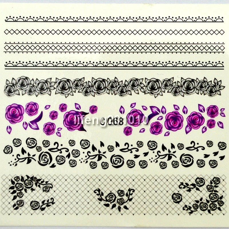 4 шт. косметический инструмент для украшения ногтей нейл арта переводные