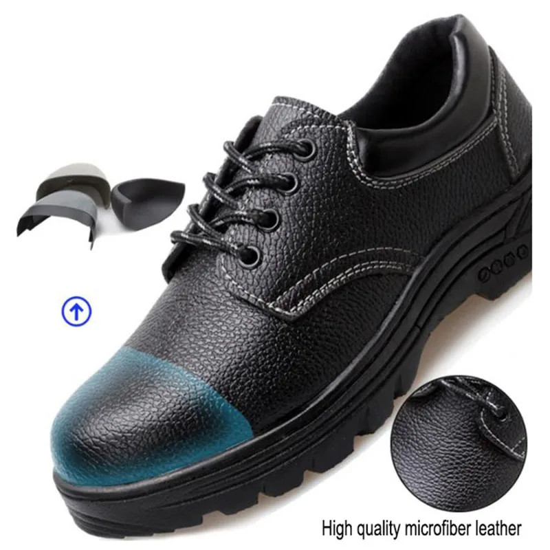 Новинка Мужская защитная обувь легкая маслостойкая кислотостойкая