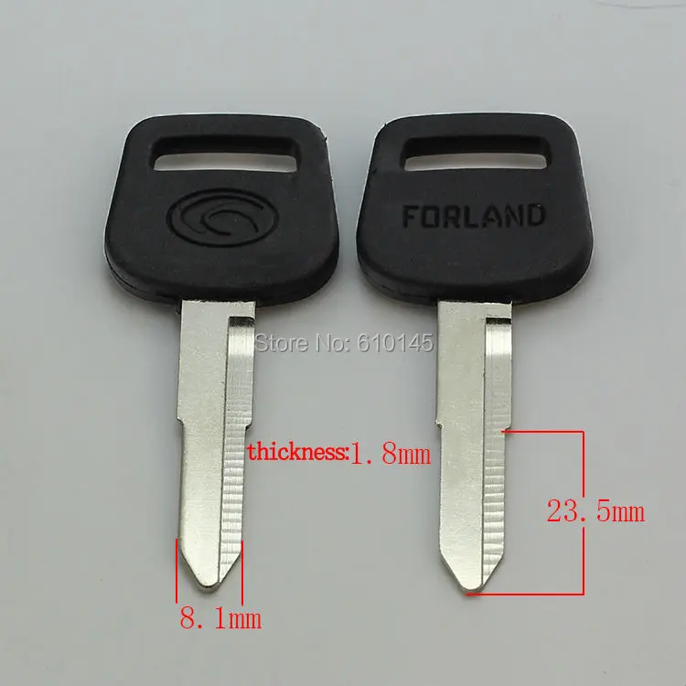 

C287 glue short left groove forton blank car key