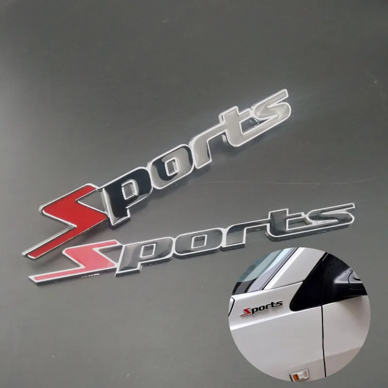 Автомобильный Стайлинг 3D металлические спортивные наклейки для Peugeot 206 207 208 301 307