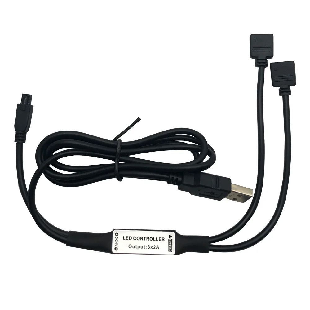 RGB контроллер для постоянного тока 5 в 12 В 24 в USB Светодиодная лента 24 ключа ИК-пульт дистанционного управления светодиодный контроллер для домашнего ТВ украшения