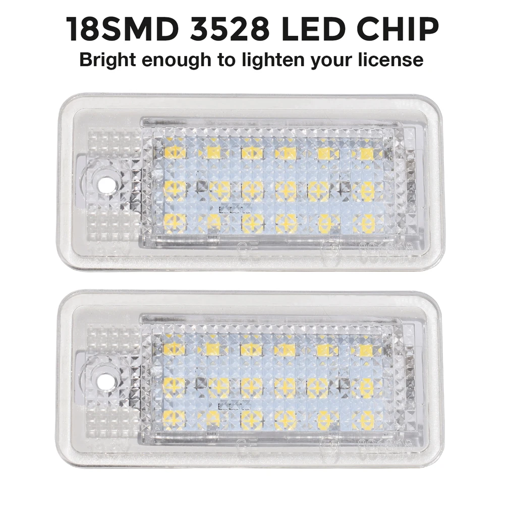 2 шт. светодиодные номерные знаки 18SMD дневной свет белый номерной знак автомобиля