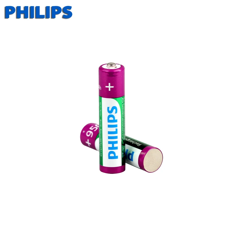 2 шт. philips 1 v NIMH батарея 3A 950mah аккумуляторная Ni MH AAA батарея|Перезаряжаемые батареи|
