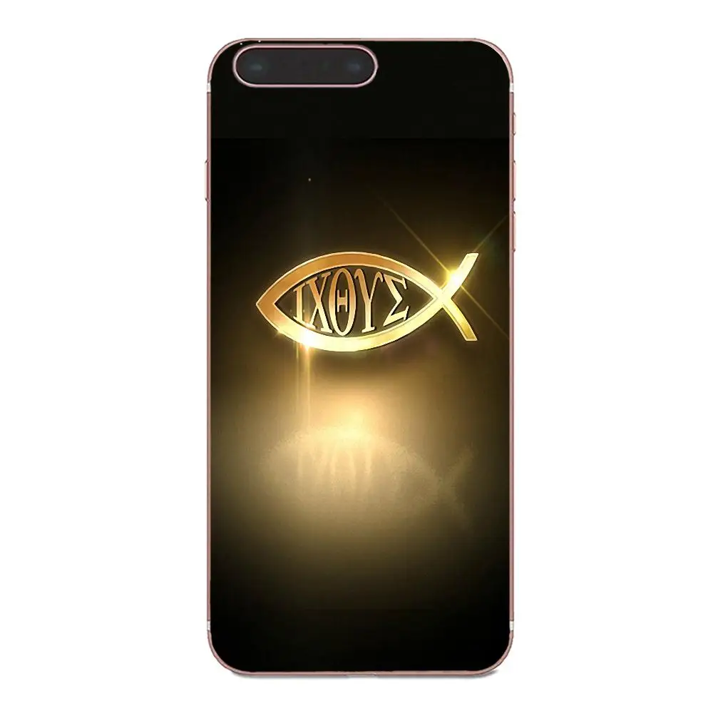 Мягкий чехол с логотипом Jesus Christian Fish для LG Nexus 5 5X V10 V20 V30 V40 2017 2018 2019 | Мобильные