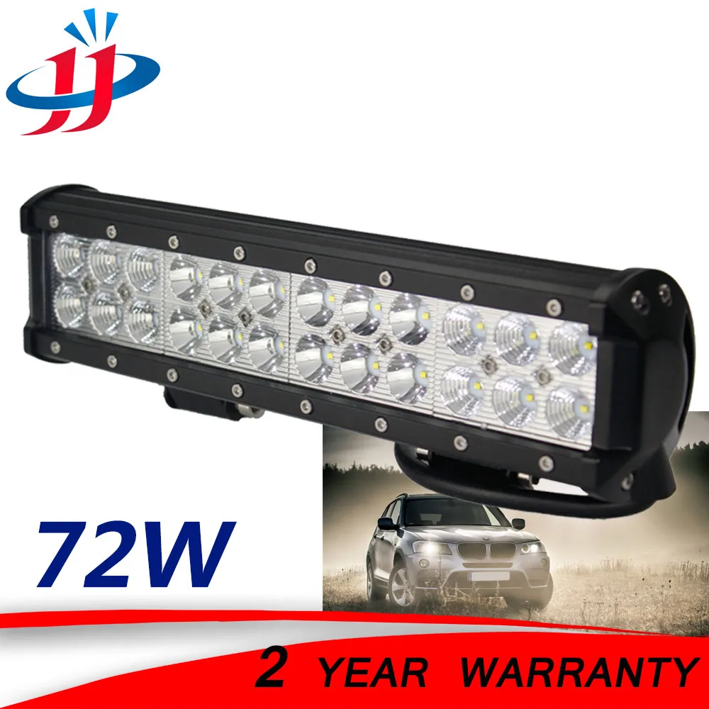 72 Вт Светодиодный светильник для мотоциклов транспортных средств внедорожных