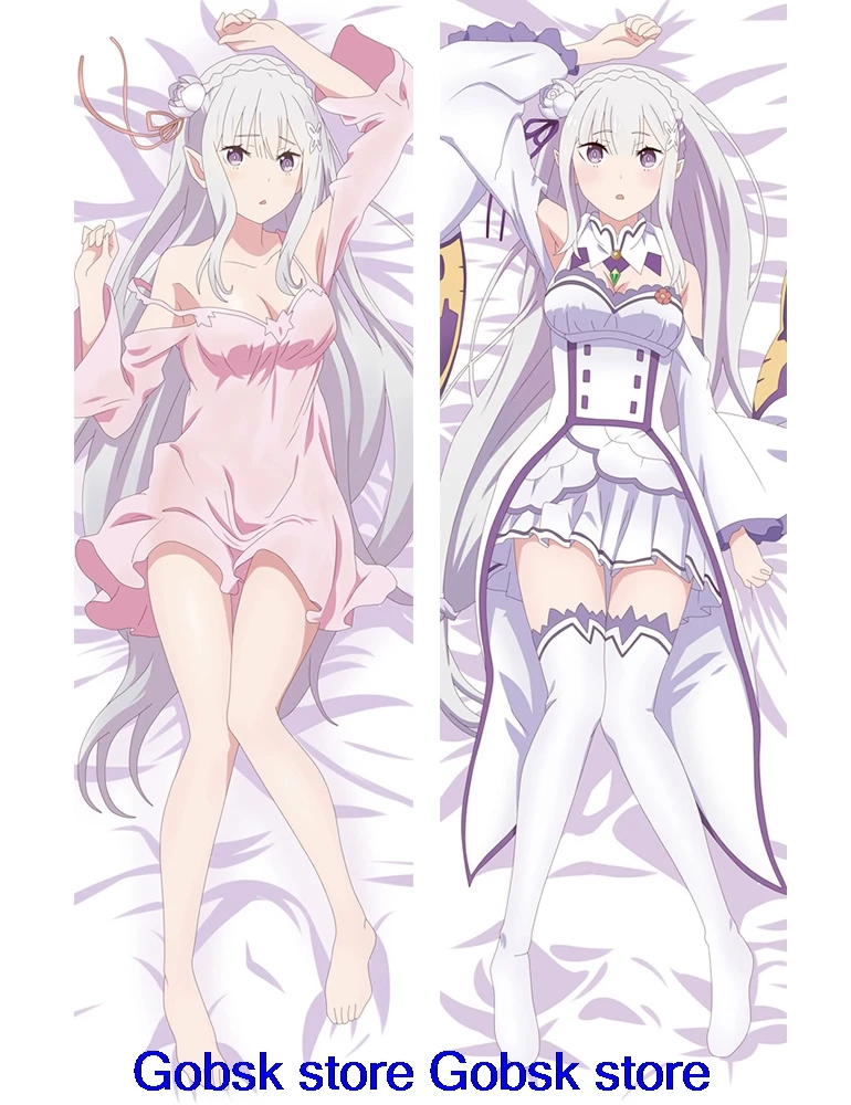 Может обновить аниме Re Zero Hajimeru Isekai Seikatsu Emilia Rem Ram Beatrice Подушка «Dakimakura» чехол обнимающий тело наволочка