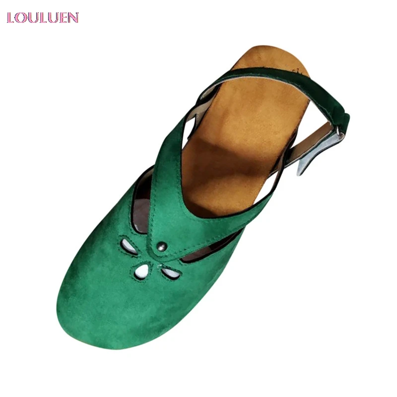 Сандалии LOULUEN женские с круглым носком модные пляжные дышащие туфли-лодочки