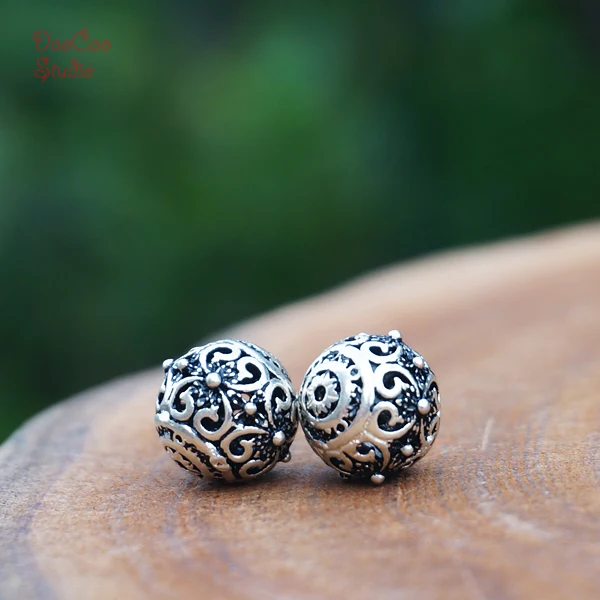 10 мм 2 шт. резные бусина мала в форме цветка из японского бисера браслет серьги