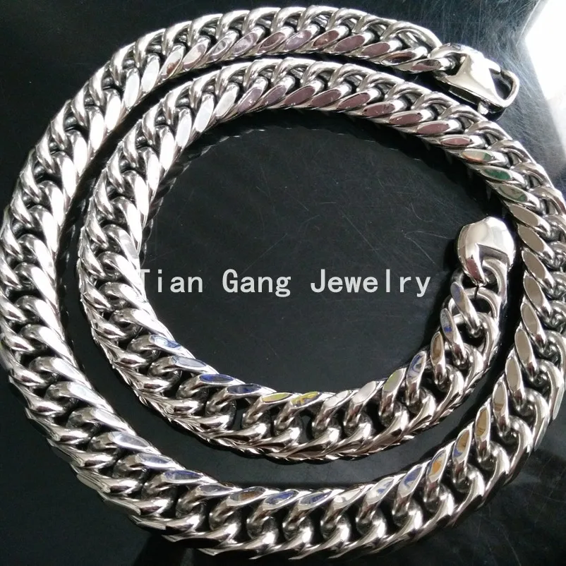 Мужская цепочка из нержавеющей стали 316L тяжелое ожерелье или браслет