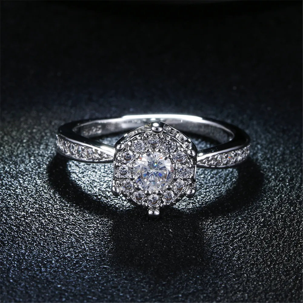 Модное обручальное кольцо цвета белого золота для женщин AAA стразы ювелирные