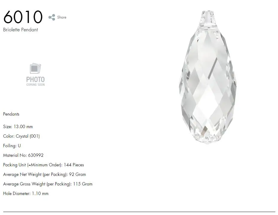 1 шт.) Кристалл от Swarovski 6010 Briolette кулон сделано в Австрия Свободные Стразы для изготовления ювелирных изделий своими руками