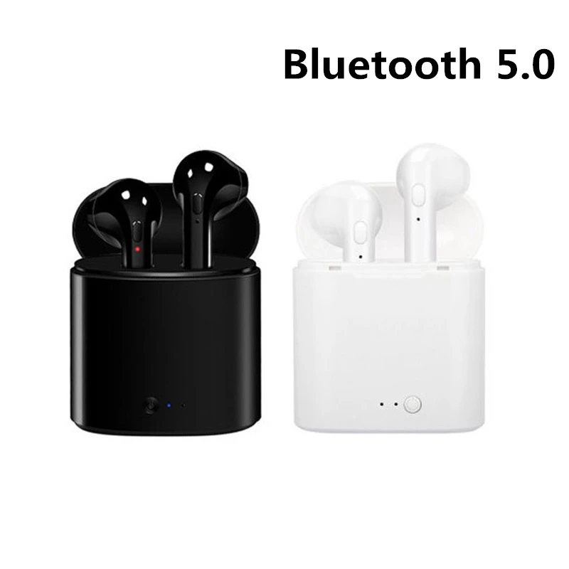 Универсальные беспроводные Bluetooth наушники i7s TWS вкладыши с микрофоном для iphone Samsung