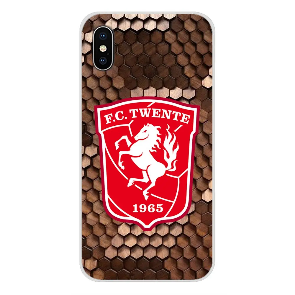 FC Twente Футбол Логотип аниматия аксессуары кожаный чехол для Apple iPhone X XR XS MAX 4 4S 5 5S 5C SE