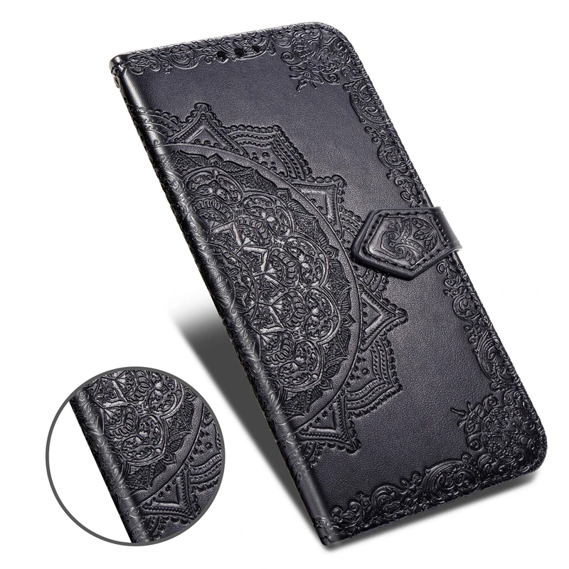 Чехол книжка с цветком Мандала для Huawei P10 P20 P30 Pro Lite Case Holster Mate 20 10 Honor 8X P Smart 2019 PU