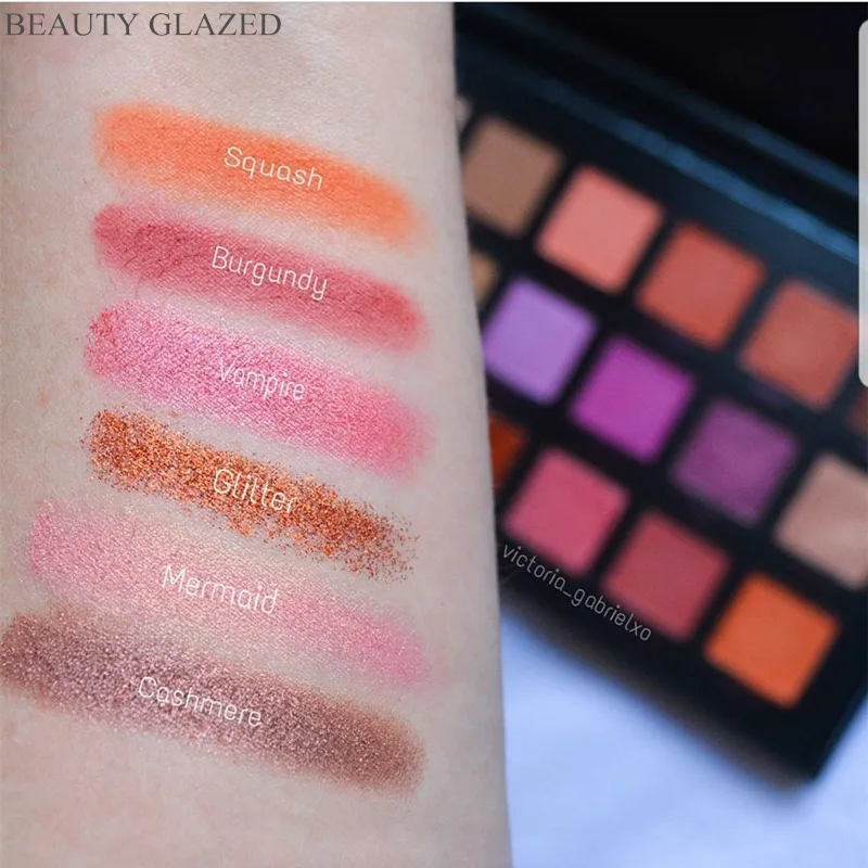 BEAUTY GLAZED 18 цветная палитра теней для век женщин матовые тени водостойкая Палитра